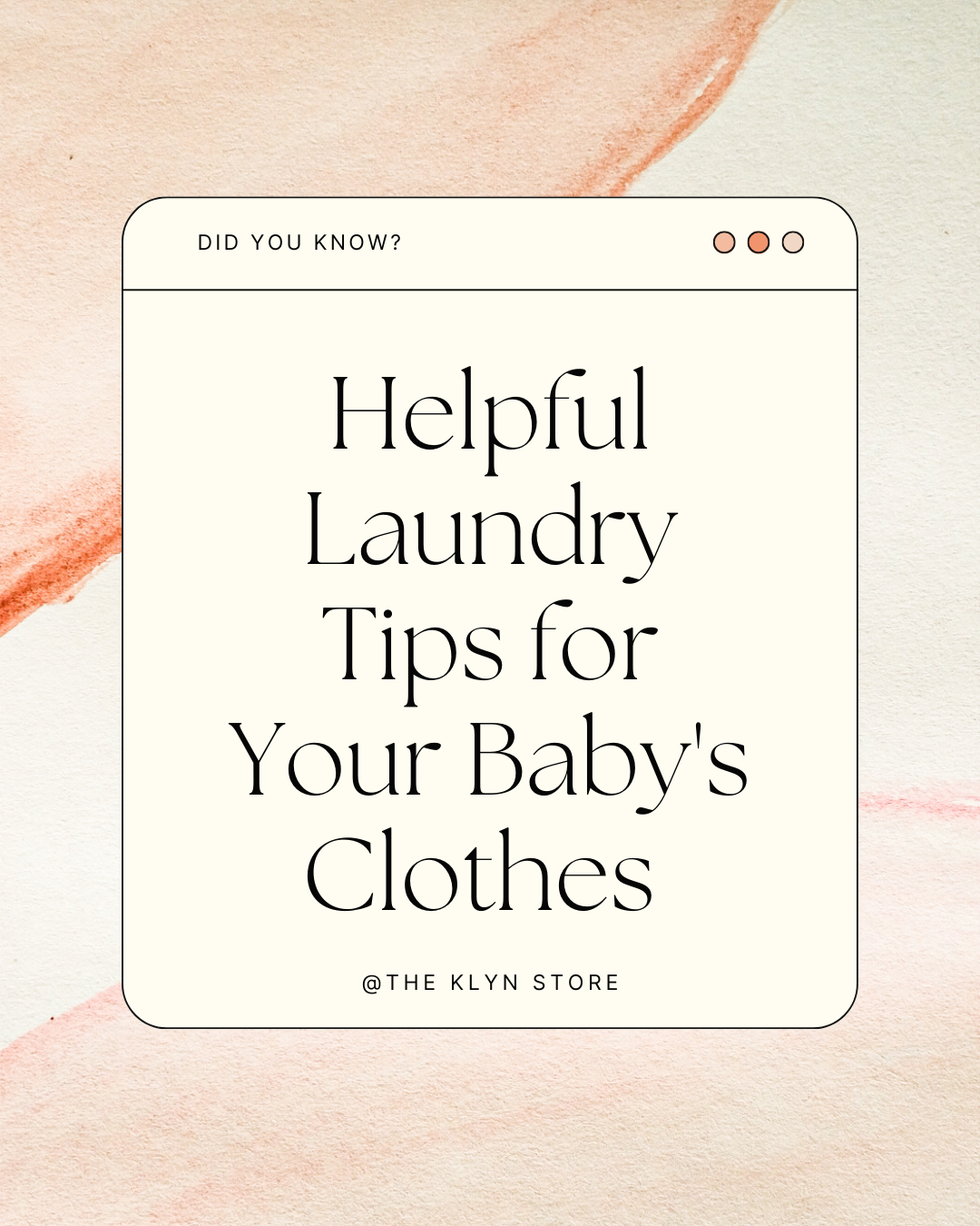 Helpful Laundry Tips For Baby's Clothes