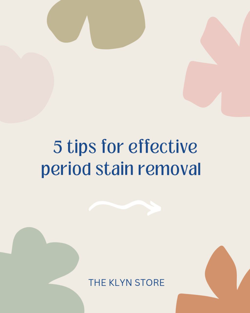 Mastering Period Stain Removal: Your Ultimate Guide with Klyn Laundry Detergent Sheets