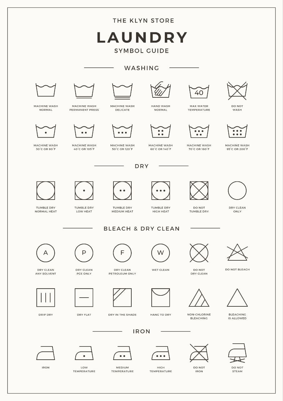 Your Guide to Laundry Symbols: Why Following Care Instructions is Essential