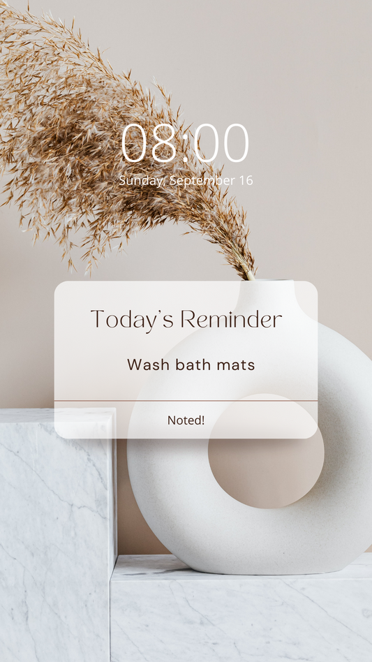 Bath time for your bath mats!